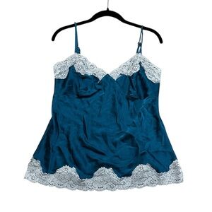 Vintage Y2K Express Silk Lace Babydoll Cami Fairy Grunge WhimsiGoth Size Large